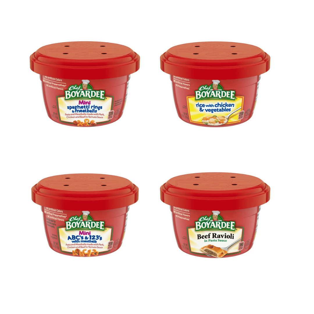 Chef Boyardee 7.5 oz Microwaveable Pasta Bowls – 12-Count Variety Pack ...
