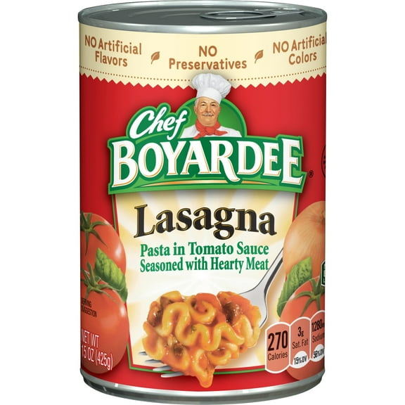Chef Boyardee Beef Lasagna, Microwave Pasta, 15 oz (Pack of 8)