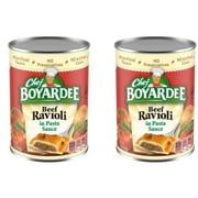 Chef Boyardee Beef Ravioli Canned Pasta 15 oz, Pack of 4, Bundled with V2U Utensil Set