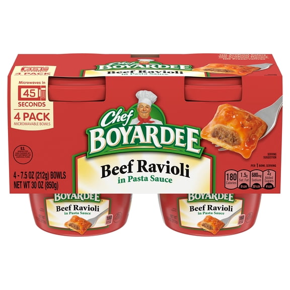 Chef Boyardee Beef Ravioli Microwave Meal (Pack of 20)