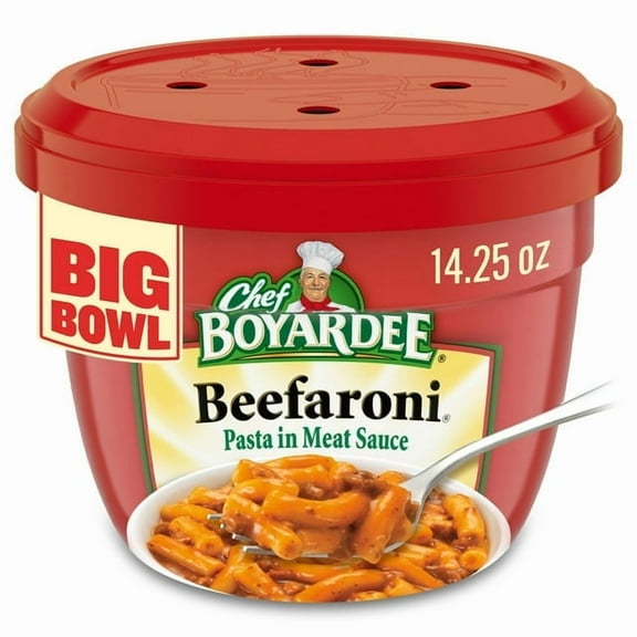 Chef Boyardee Beefaroni in Meat Sauce Mircowavable Meal 14.25 oz Bowl (Pack of 3)