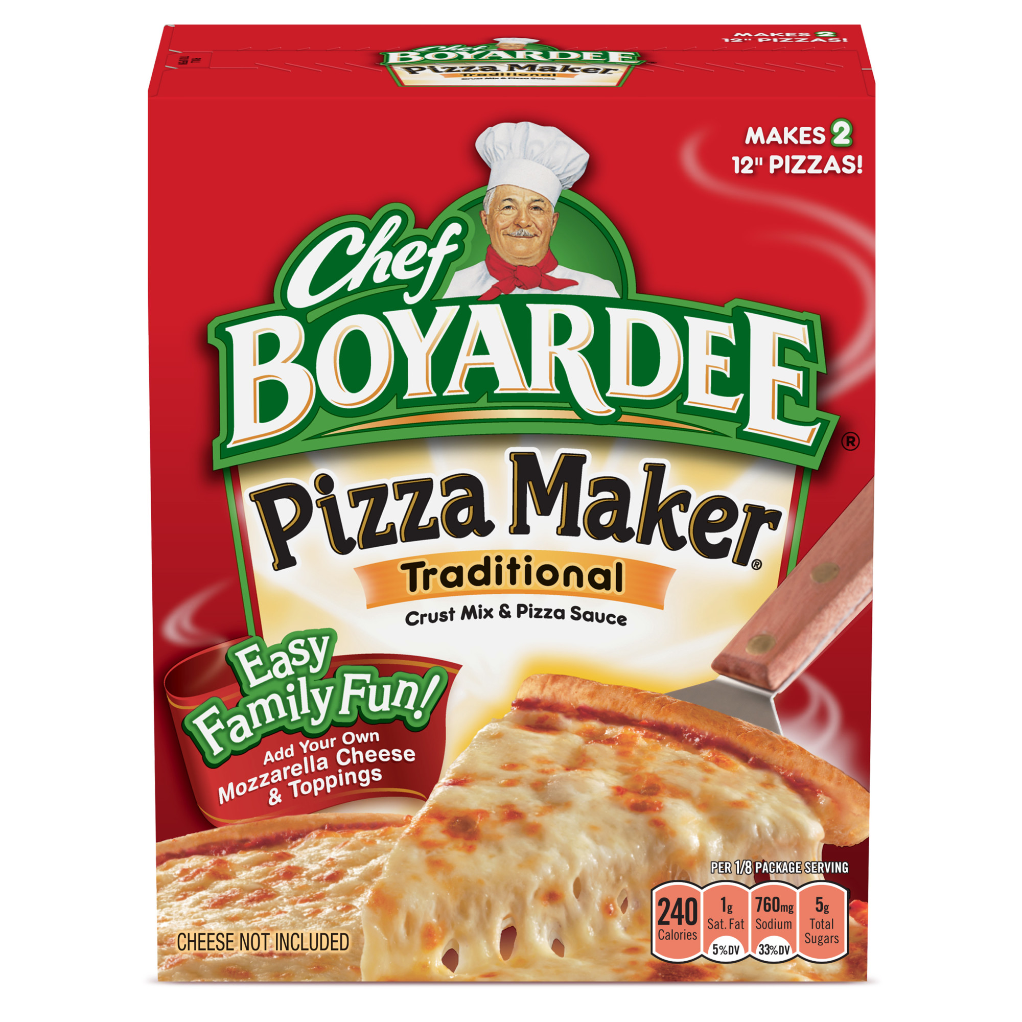 Chef Boyardee Cheese Pizza, Homemade Pizza Kit, 31.85 oz - image 1 of 9