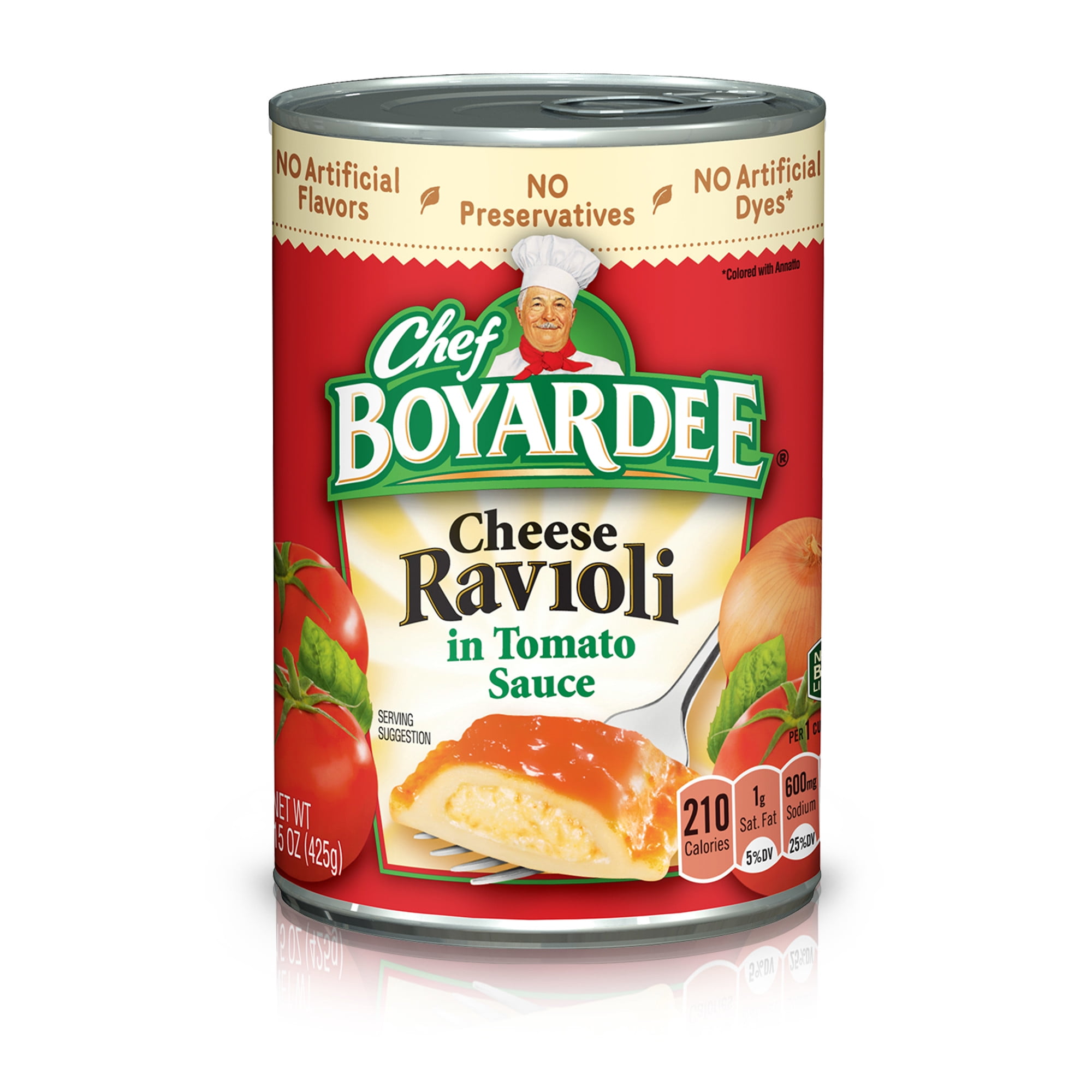 Chef Boyardee Cheese Ravioli in Tomato Sauce, Ready-to-Eat Meal, 15 oz. Can