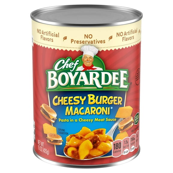 Chef Boyardee Cheesy Burger Macaroni, 15 oz (Pack of 4)