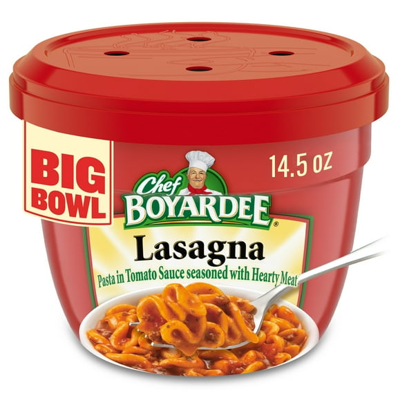 Chef Boyardee Lasagna in Chunky Tomato Sauce Seasoned with Meat, Microwavable Meal, 14.5 oz. Bowl