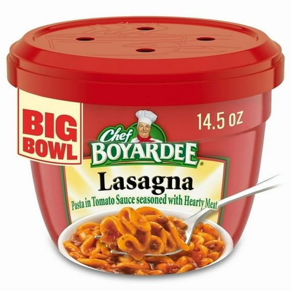 Chef Boyardee Lasagna in Chunky Tomato Sauce Seasoned with Meat Microwavable Meal 14.5 oz Bowl (Pack of 3)