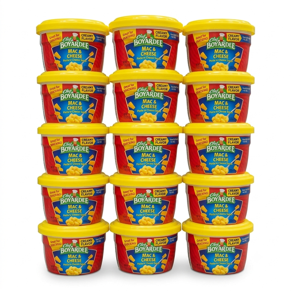 Chef Boyardee Mac & Cheese Creamy Flavor, 12-Pack, 7.5 oz Bowls