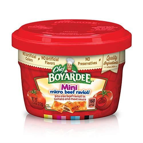 Chef Boyardee Micro Mini Beef Ravioli, 7.5 oz (Packof 2) - Walmart.com