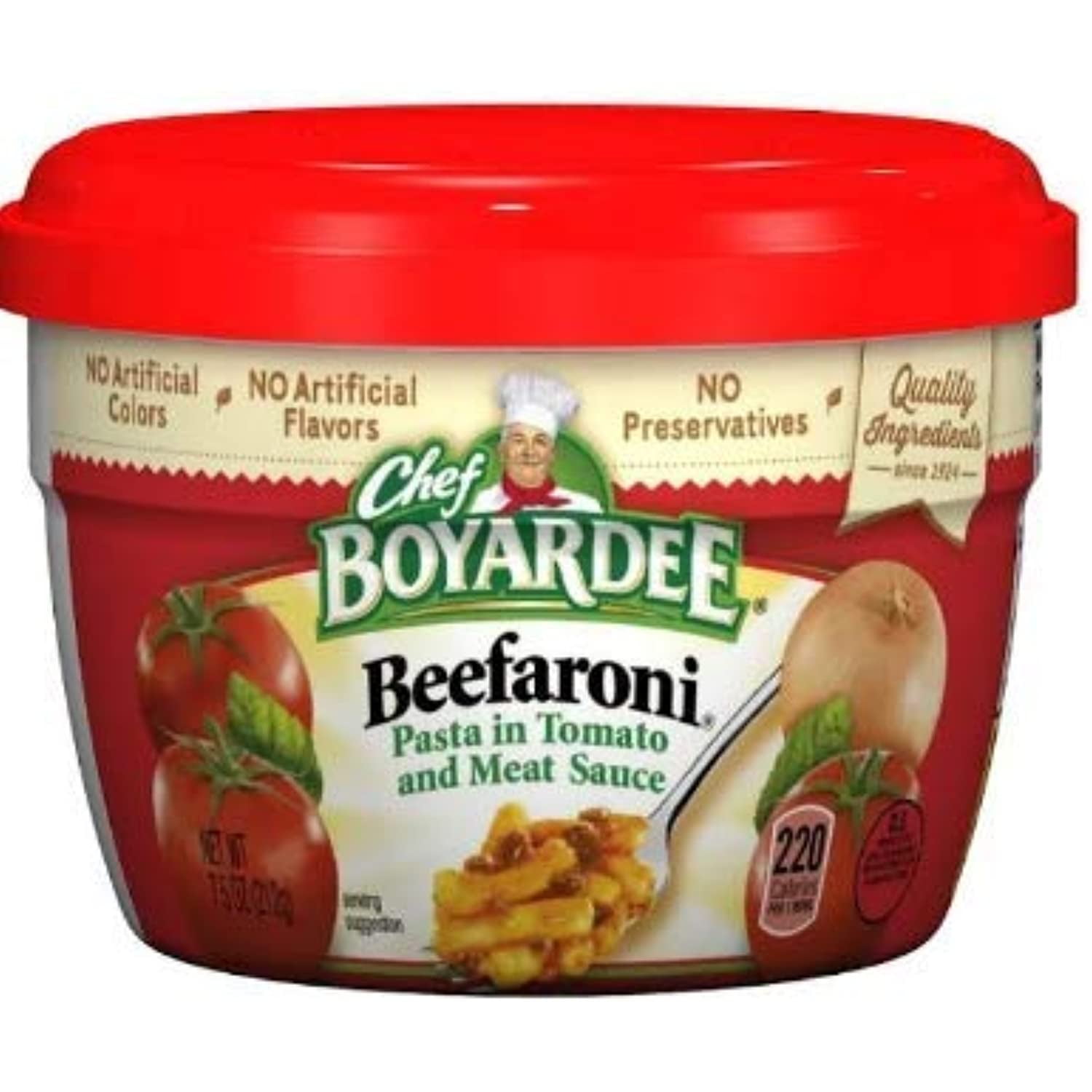 Chef Boyardee Microwavable Beefaroni 7.5 Oz. - 4 Pack - Walmart.com