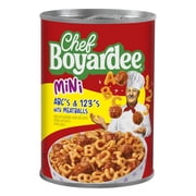 Chef Boyardee Mini ABC's and 123's with Meatballs in Tomato Sauce, Ready-to-Eat Meal, 15 oz. Can