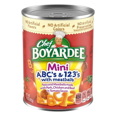 Chef Boyardee Mini ABC's and 123's with Meatballs, 15 oz.