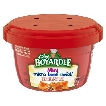 Chef Boyardee Mini Micro Beef Ravioli, 7.5 oz.