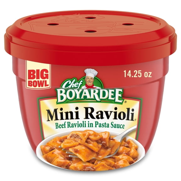 Chef Boyardee Mini Ravioli, Beef Ravioli in Pasta Sauce, 14.5 oz (Pack of 6)