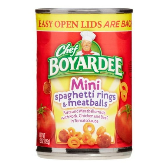 Chef Boyardee Mini Spaghetti Rings and Meatballs (Pack of 6)