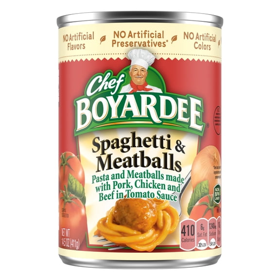 Chef Boyardee Spaghetti & Meatball Can, 15 oz