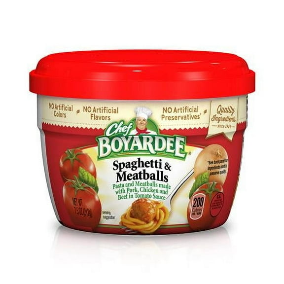 Chef Boyardee Spaghetti & Meatballs In Tomato Sauce, 7.5 Ounce - Pack of 2
