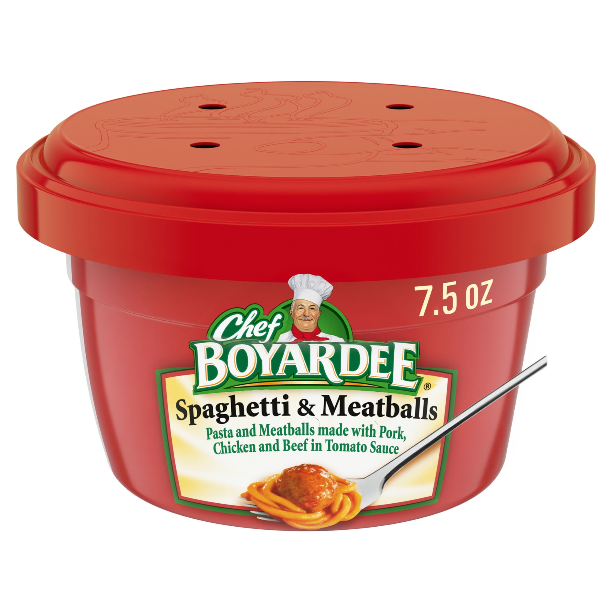 Chef Boyardee Spaghetti and Meatballs, Microwave Pasta, 7.5 oz Bowl