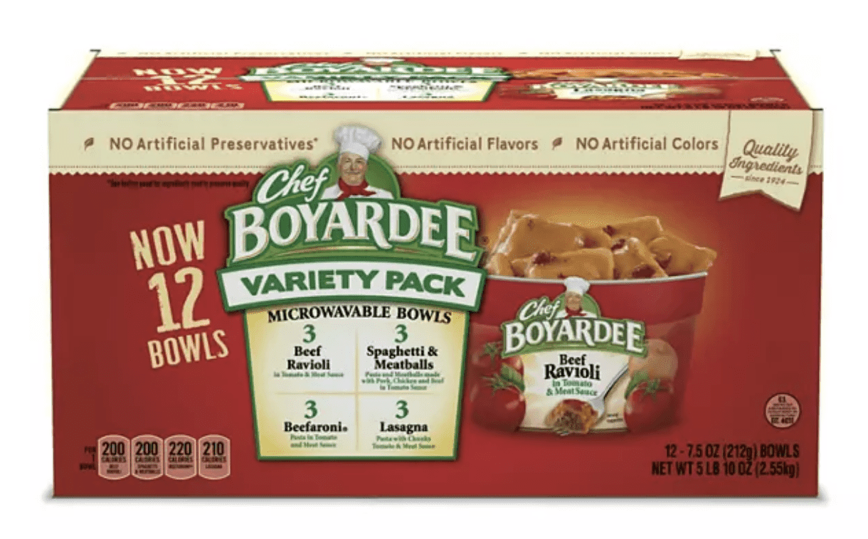 Chef Boyardee Variety Pack 7.5 oz., 12 pk.