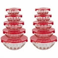 thumbnail image 1 of Chef Buddy 20-Piece Clear Fruit Design Glass Food Storage Bowl and Lids Set, 1 of 11