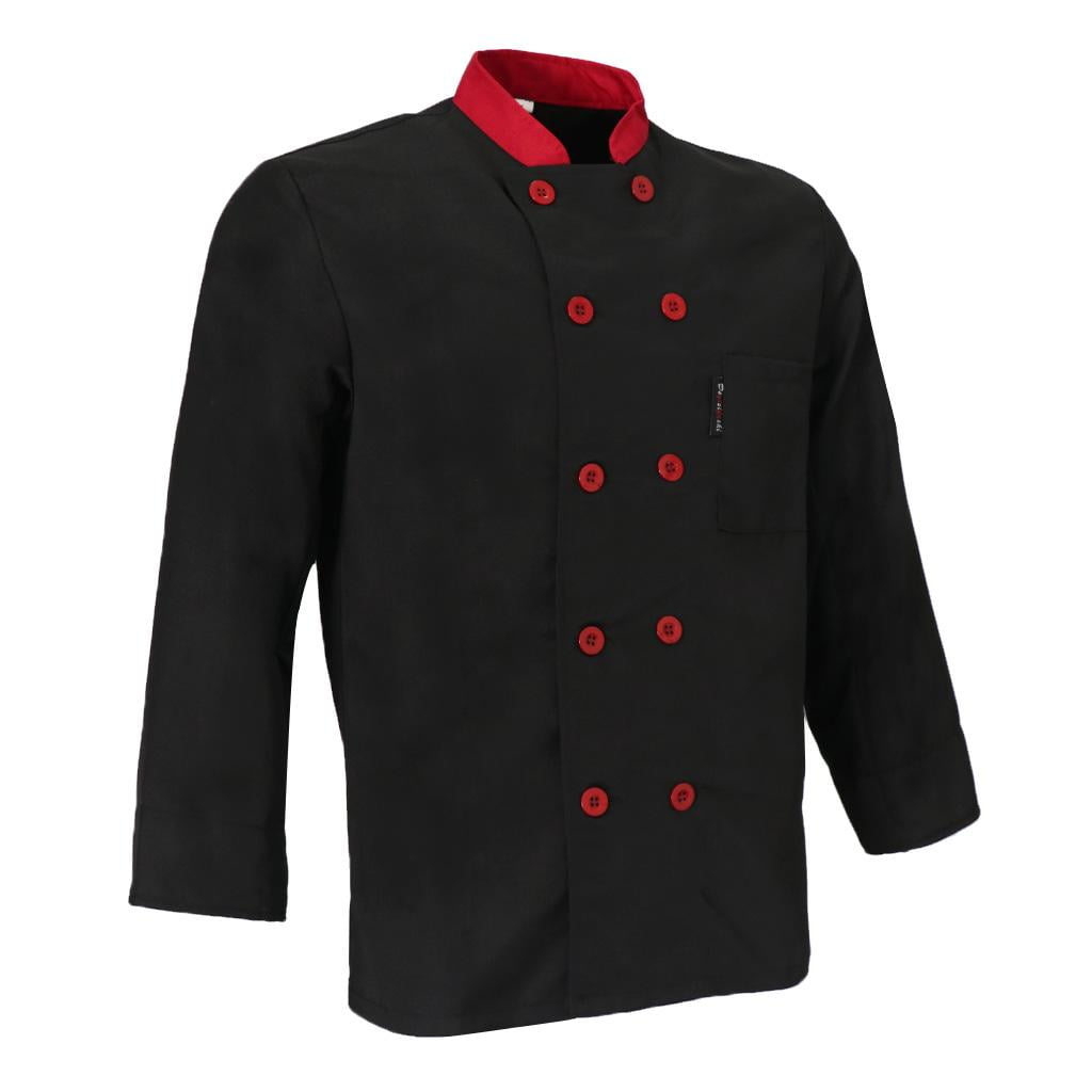 Chef Coat Jacket Unisex Uniform Kitchen Cooking Classic Design