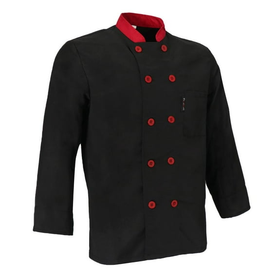 Chef Coat Jacket Unisex Uniform Kitchen Cooking Classic Design -