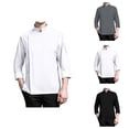 thumbnail image 1 of Chef Coat Men Modern Sporty Long Sleeve Chef Jacket for Kitchen Restaurant Bakery, 1 of 5