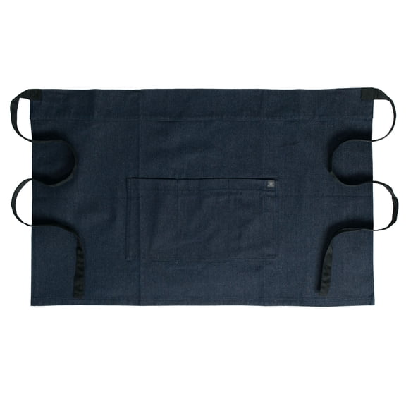 Chef Code 22" Denim Waist Apron with Large 3-section Pocket