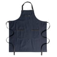 thumbnail image 1 of Chef Code Denim 3-Pocket Bib Apron with Adjustable Neck Strap, 34" Long, 1 of 5