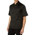 thumbnail image 1 of Chef Code Basic Short Sleeve Chef Coat with Pearl Buttons, Black, 3X-Large, 1 of 2
