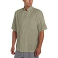 thumbnail image 1 of Chef Code Basic Short Sleeve Chef Coat with Pearl Buttons, Chef Jacket, Khaki, M, 1 of 3