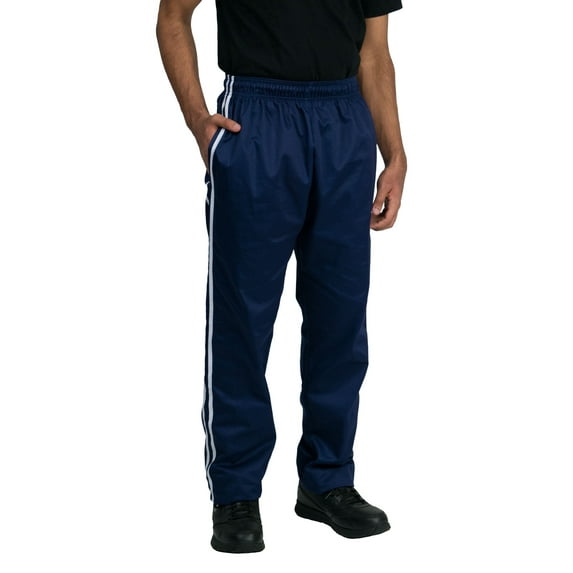 Chef Code Classic Baggy Chef Pants with Elastic Waist and Drawstring, Navy, 2XL
