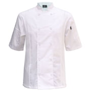 Chef Code Cool Breeze Side Vent Chef Coat, White, M