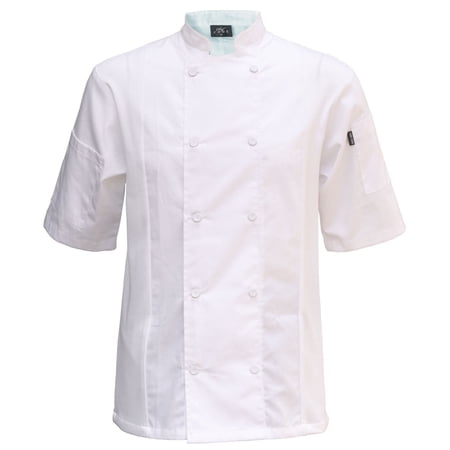 Chef Code Cool Breeze Side Vent Chef Coat, White, S
