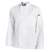 Chef Code Mens 10 Pearl Button Classic Chef Coat, white, 2x-large