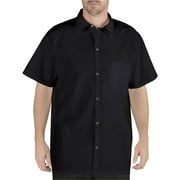 Chef Code Men s Work Shirt with Snap Buttons and Chest Pocket, Black, X-Large
