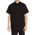 thumbnail image 1 of Chef Code Men’s Work Shirt with Snap Buttons and Chest Pocket, Black, X-Small, 1 of 2
