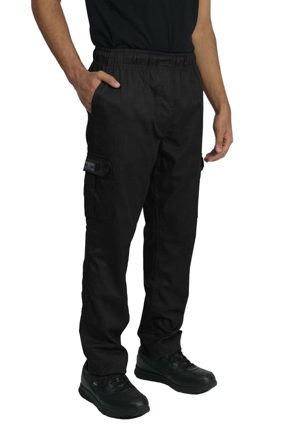 Modern Fit Tactical Inspired Chef Pants with Zipper Fly and Cargo Pockets