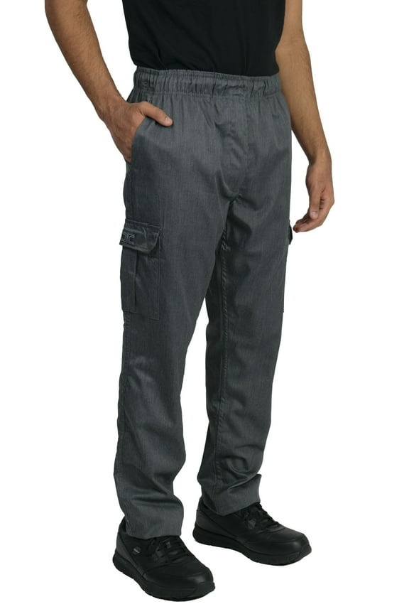 Modern Fit Tactical Inspired Chef Pants with Zipper Fly and Cargo Pockets