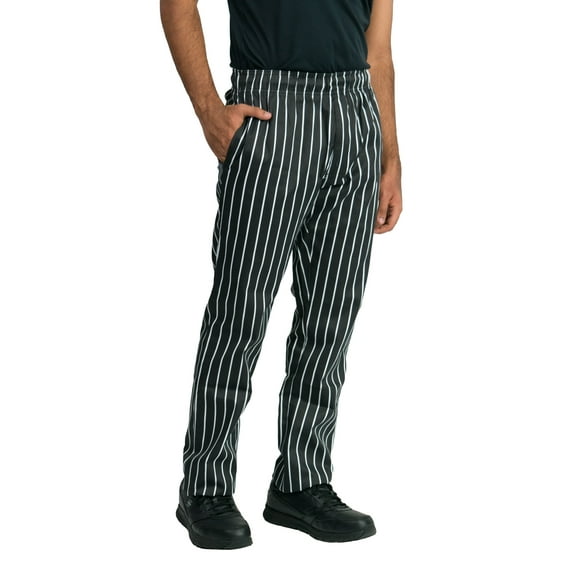 Chef Code Modern Fit Chef Pants with Zipper Fly, Chalkstripe, Medium