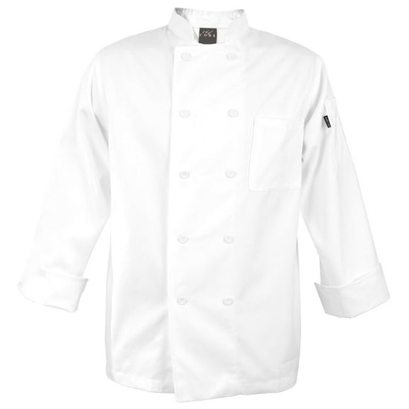 Chef Code Stephano Classic Chef Coat with Cloth Covered Buttons CC110CB