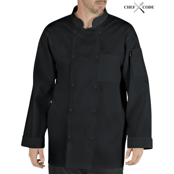 Chef Code Stephano Classic Chef Coat with Pearl Buttons, Men's