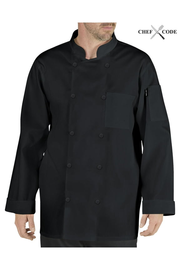Stephano Classic Chef Coat with Pearl Buttons, Men's