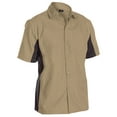 thumbnail image 1 of Chef Code Utility Work Shirt with Button Front and Vent Side Panels, Khaki, 4XL, 1 of 3