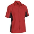 thumbnail image 1 of Chef Code Utility Work Shirt with Button Front and Vent Side Panels, Red, 2XL, 1 of 2