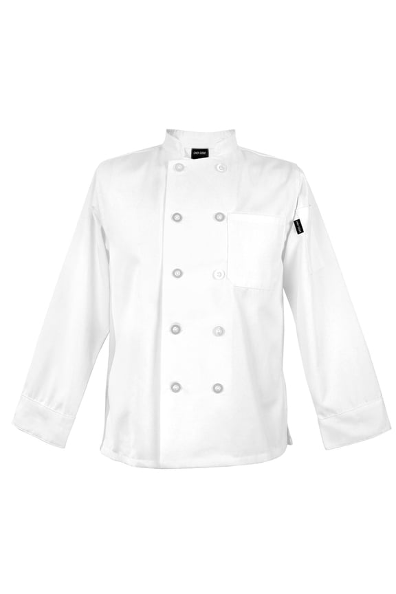 Womens Basic Chef Coat, Flattering Feminine Fit CC115