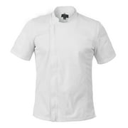 Chef Code Zip Front Cool Breeze Chef Coat, White, XL