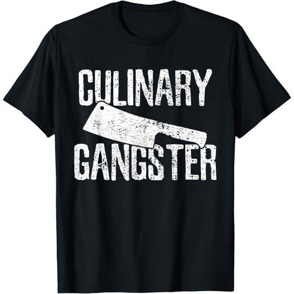 Chef Cook Cooking Culinary Gangster Vintage T-Shirt100% cotton