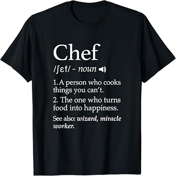 Chef Cooking Apparel Definition Sweatshirt Chef Kitchen T-Shirt