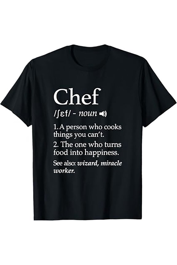 Chef Cooking Apparel Definition Sweatshirt Chef Kitchen T-Shirt
