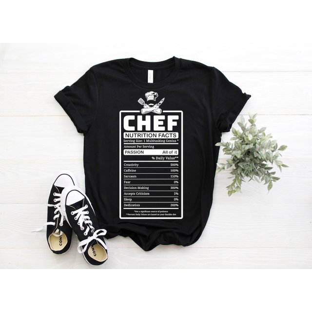 Chef Cooking Culinary Facts Funny TShirt, Gift for Chefs, Cool Knife